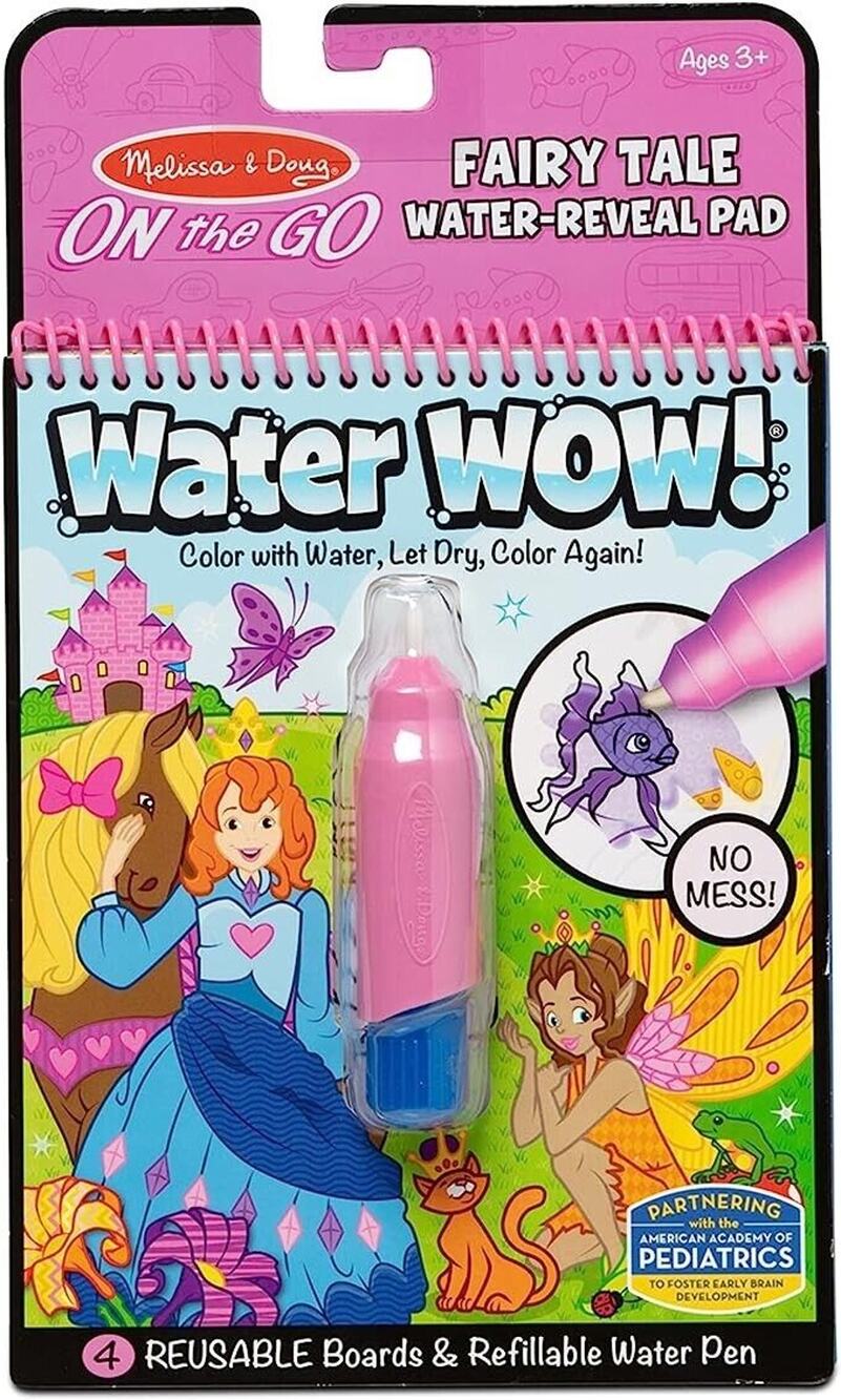 Melissa & Doug On the Go ~ Fairy Tale Water Activity Reveal Pad ~ NEW